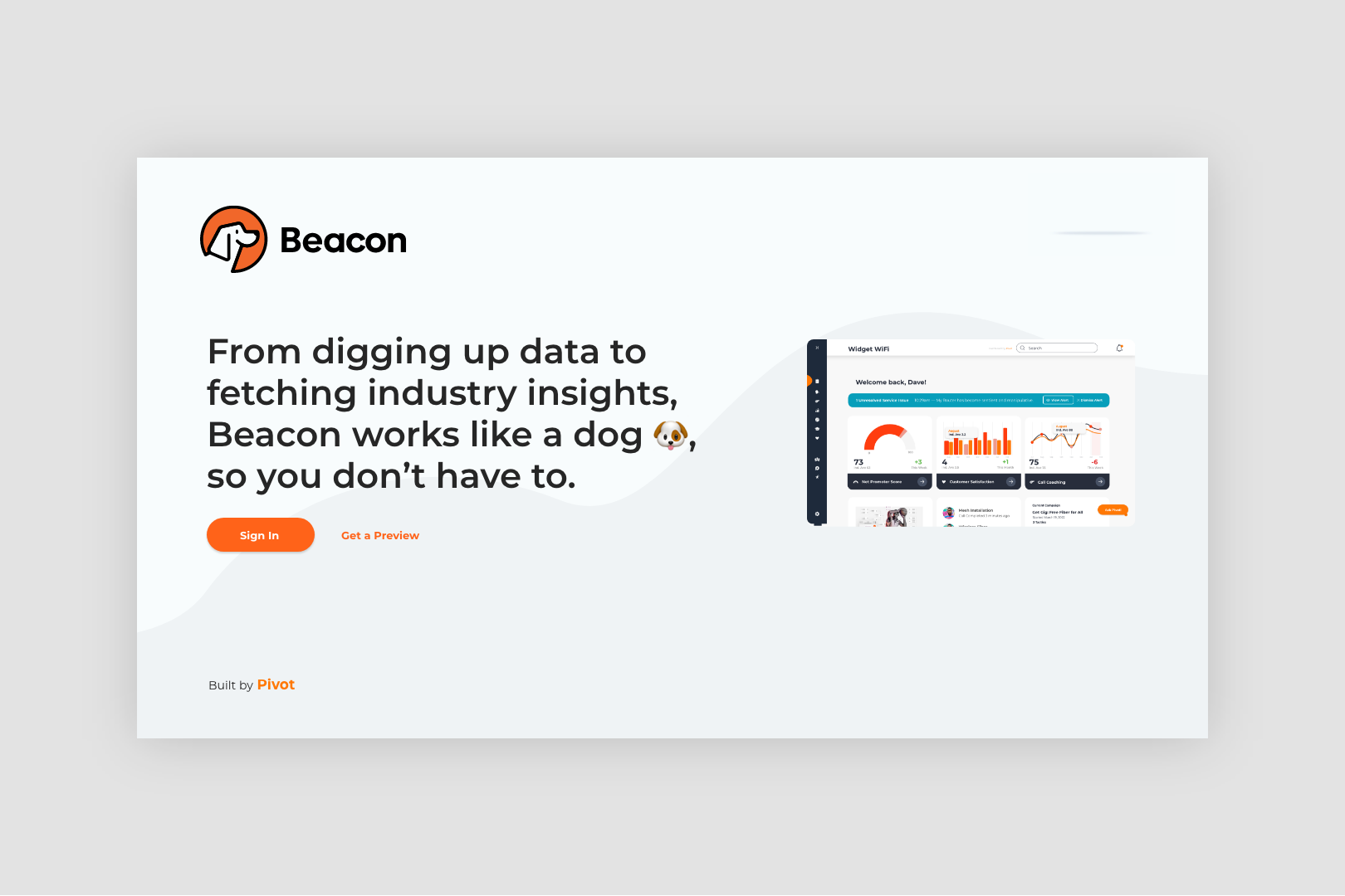 Beacon dashboard introduction